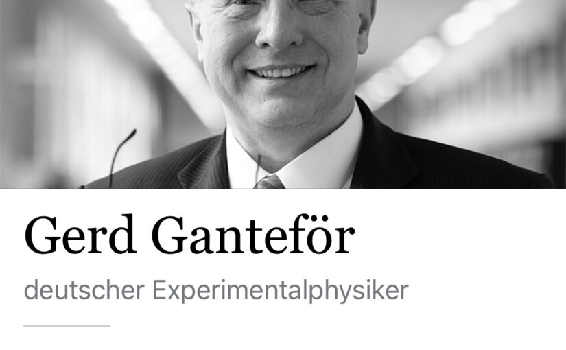 Prof. Gerd Ganteför ein Verkaufsförderer der Öllobby bekämpft Windräder und Wärmepumpen