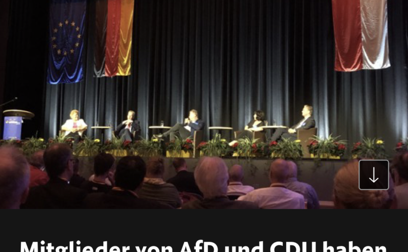Geheimes Treffen von AfD und CDU