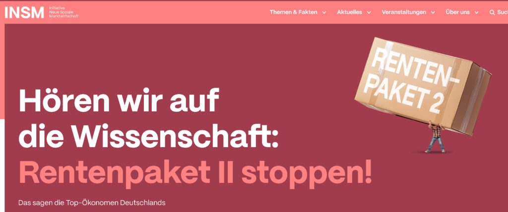 "Initiative NEUESoziale Marktwirtschaft" aus meiner Sicht eher Neoliberalismus NEU