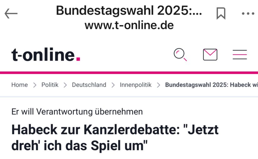 Frischer Wind in der Politik sinnvoll