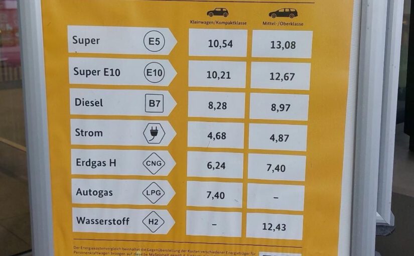 Strom für Elektrofahrzeuge günstiger laut Shell-Tankstelle