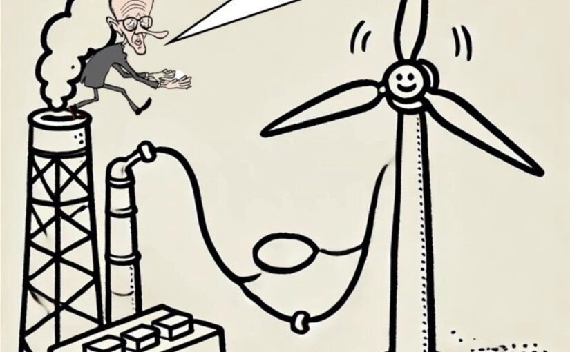 Aha! Windkraftanlagen sind also hässlich und eine „Übergangstechnologie„ und können schnell weg?