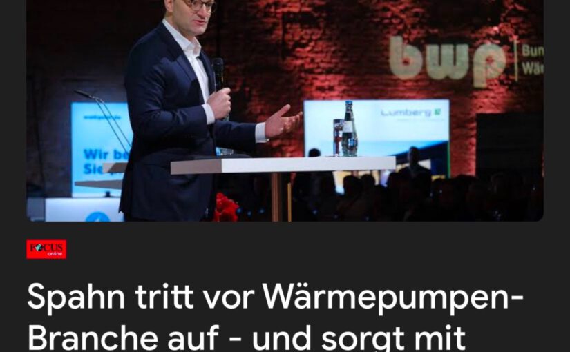 Jens Spahn Wärmepumpen Entsetzen der Teilnehmer