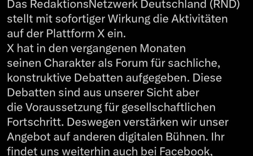 Massenexodus von X: Deutsche Unternehmen und Organisationen kehren Elon Musk den Rücken!