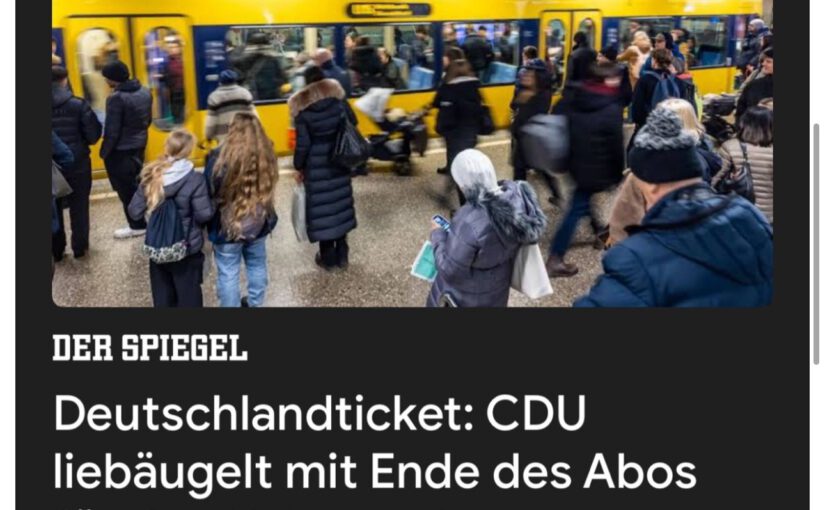 Deutschlandticket zu teuer? Aber Milliarden für Diesel, Dienstwagen und Flugbenzin sind kein Problem!