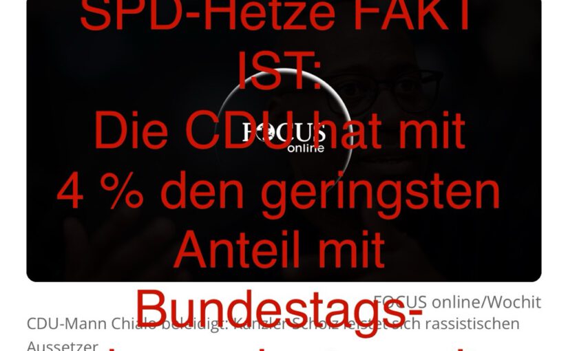 Migrationsanteil im Bundestag