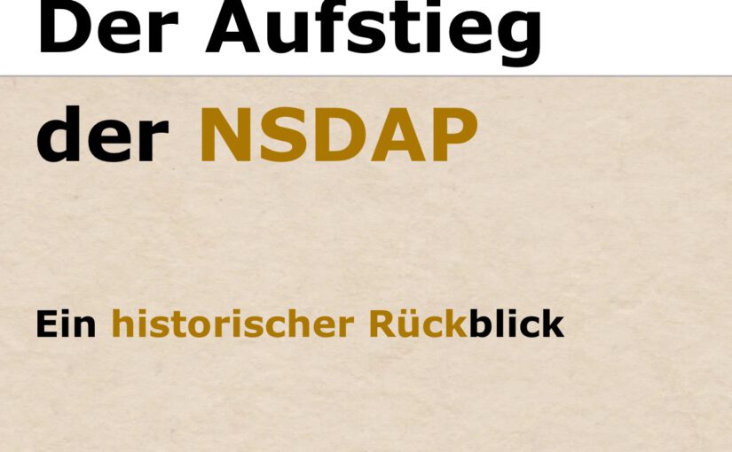 Vergleich AfD – zu DAP — NSDAP