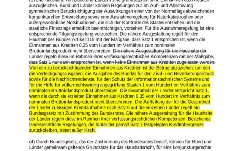 Schuldenbremse gelockert – Was jetzt erlaubt ist und wie 500 Milliarden investiert werden dürfe