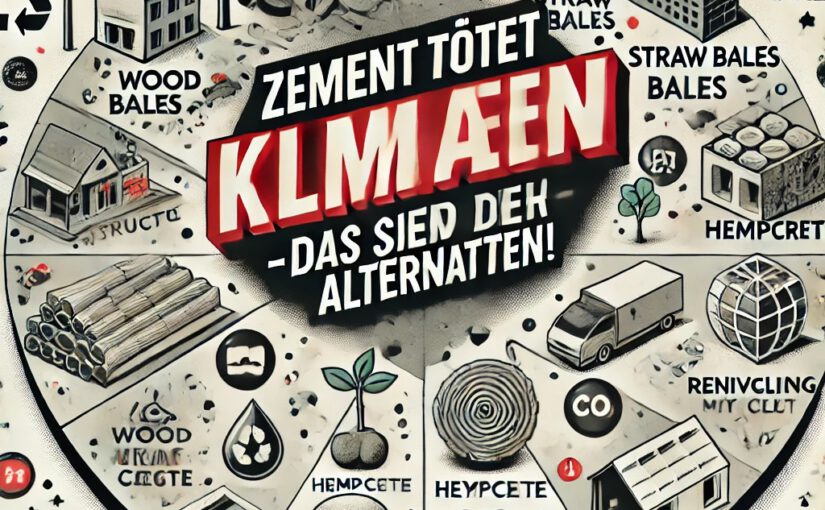 ZEMENT TÖTET KLIMA – DAS SIND DIE ALTERNATIVEN!