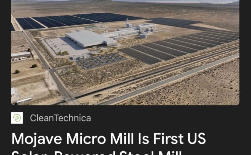 SONNE STATT KOHLE! USA BAUEN STAHLWERK DER ZUKUNFT – WÄHREND DEUTSCHLAND SCHLÄFT!