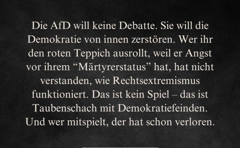 Sie säen Hass, hetzen gegen Demokratie – und CDU-Politiker wollen mit ihnen reden?!