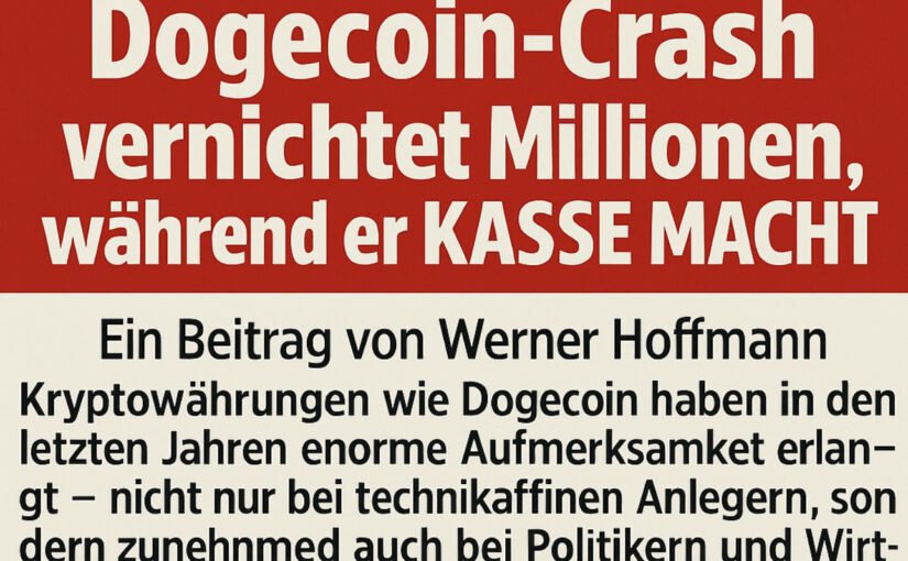 TRUMP ZOCKT KLEINANLEGER AB! – Dogecoin-Crash vernichtet Millionen, während er KASSE MACHT