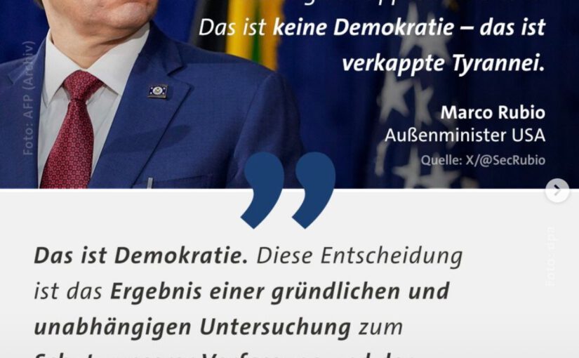 US-Außenminister schützt Rechtsextreme – Deutschland wehrt sich!“