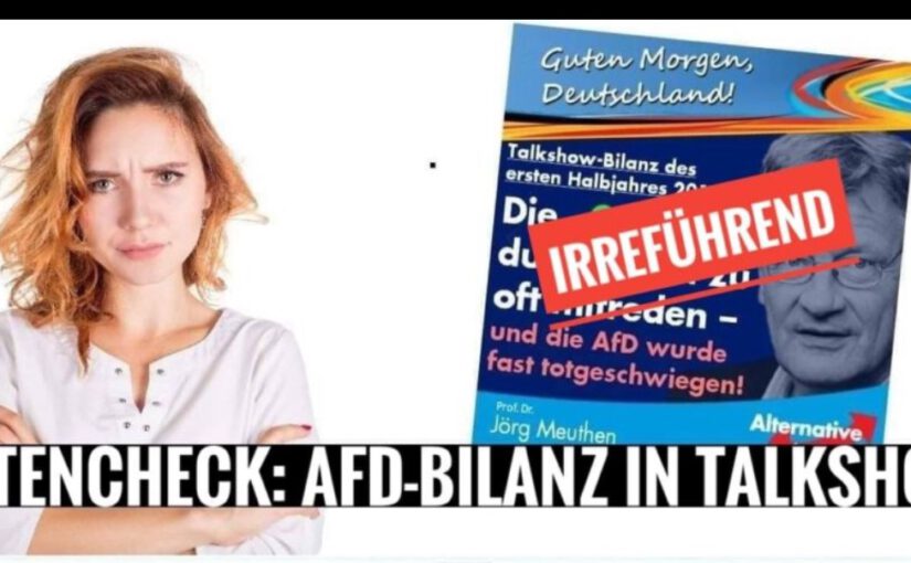 Medien auf dem rechten Auge blind? Warum die AfD keinen Platz mehr in Talkshows haben darf