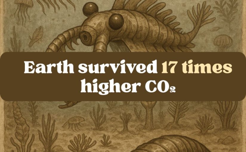 CO2 Chart - Vor 100 Mio. Jahren war doch der Co2-Gehalt viel höher. Ja, da gab es auch noch keine großen Säugetiere, denn die hätten alle nicht überlebt. Seit etwa 1890 steigt der Co2-Gehalt extrem an. Der Erde ist es egal, aber für uns Menschen und großen Säugetiere bedeutet dies das Ende.