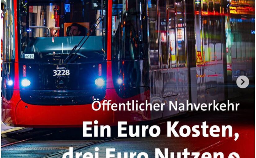 ÖPNV Öffentlicher Nahverkehr lohn sich für alle