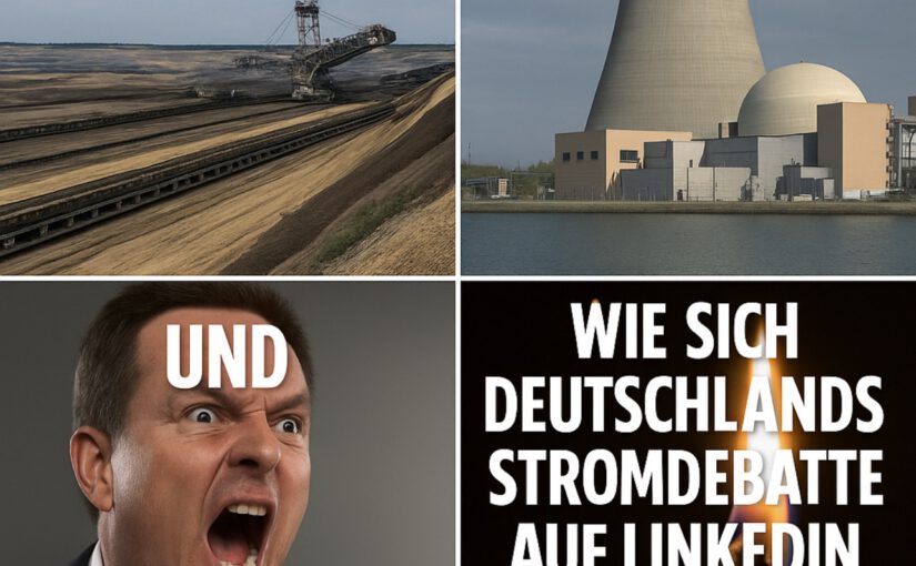 BRAUNKOHLE, ATOMKRAFT UND LOBBYGESCHREI – WIE SICH DEUTSCHLANDS STROMDEBATTE AUF LINKEDIN SELBST VERBRENNT