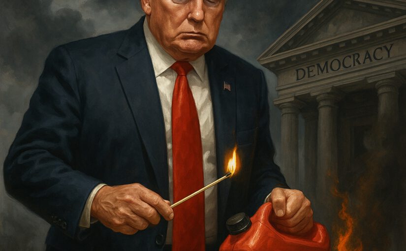 Trump entfacht das Feuer – und ruft dann die Feuerwehr!