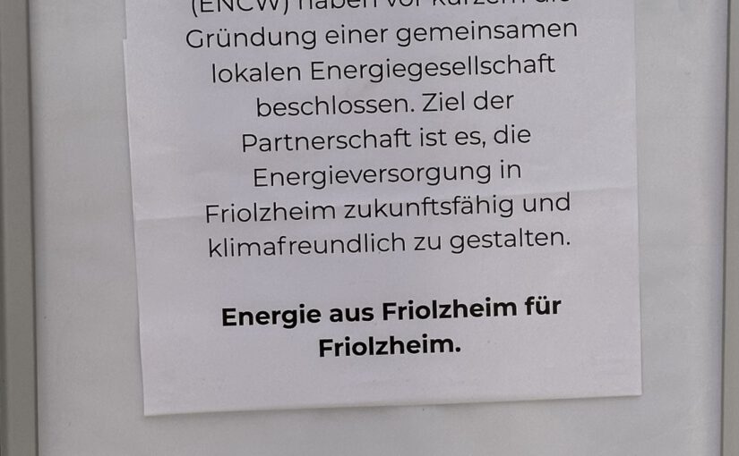 Energie in Bürgerhand oder Konzernkontrolle? Wie Ditzingen zeigt, was Friolzheim noch lernen muss