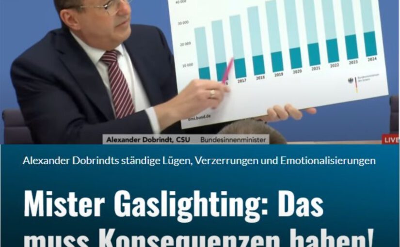 Manipulation mit Ansage – Wie Alexander Dobrindt die Statistik beugt, um Rechtsextremismus zu verharmlosen!