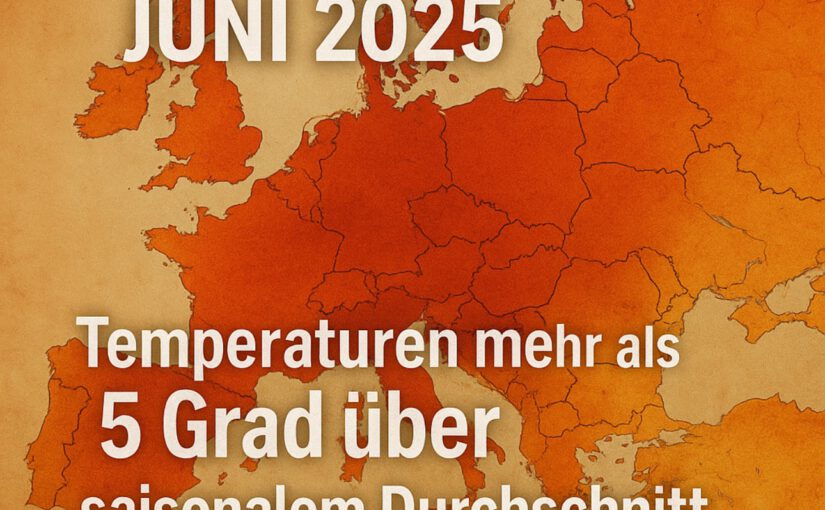 Klimawandel - Hitzewelle im Juni 2025.