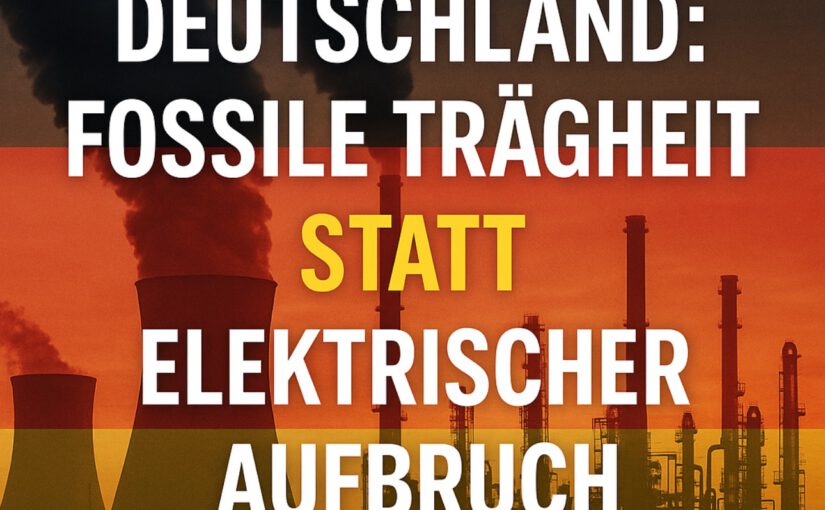 Deutschland: Fossile Trägheit statt elektrischer Aufbruch