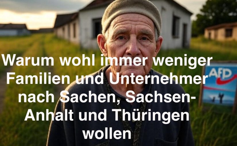 Wenn Wut das Land leert – AfD-Erfolge und Bevölkerungsschwund in Ostdeutschland