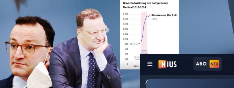 Seltsame Verstrickungen und Verbindungen? Jens Spahn und der Nius Investor Frank Gotthardt und dann noch Maskenaffäre und Gesundheitskarte. Irgendwie alles sehr sehr seltsam, was sich da um Spahn so tummelt.