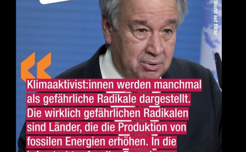 Klimaschutz ist kein Links-Rechts-Spiel – es ist Menschenrecht! Wer jetzt bremst, landet vor Gericht!