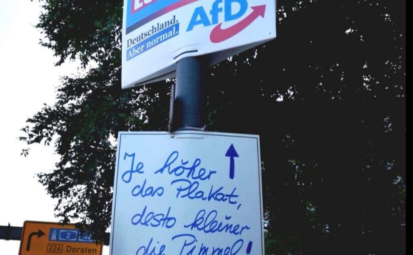 KLEINER ALS GEDACHT: AfD-Plakate und der XXL-Komplex der Blaulappen!