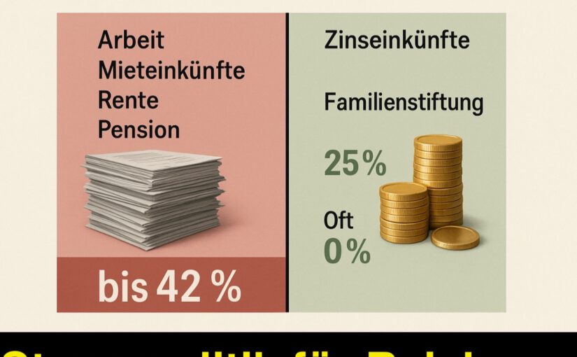 Deutschland CDU Teil 3 Die perfiden Aktivitäten – Steuerpolitik für Reiche statt für die Mitte –