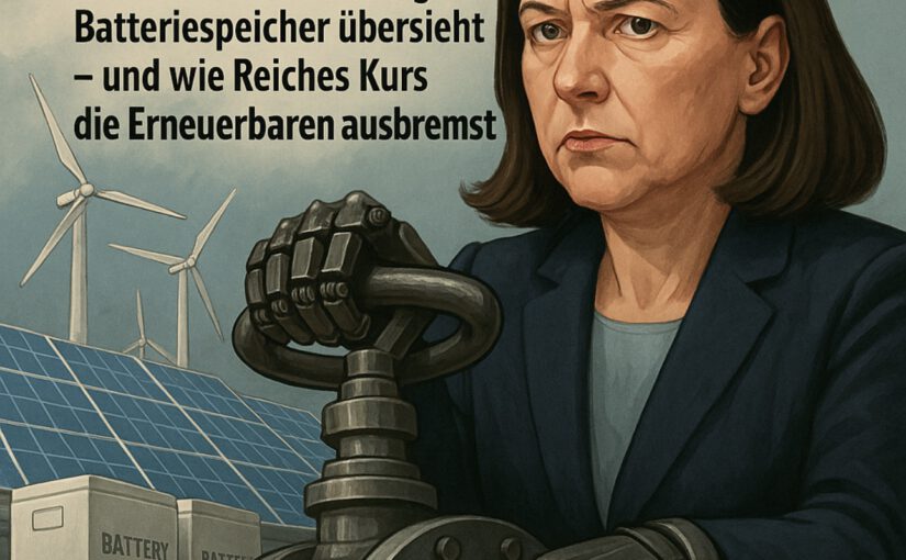 Die perfiden Fossil-Ideologen, Teil 7 Energiewende im „Realitätscheck“: Warum das Monitoring Batteriespeicher übersieht – und wie Reiches Kurs die Erneuerbaren ausbremst