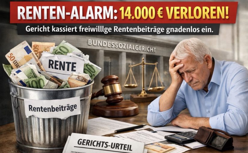 RENTEN-ALARM: 14.000 € VERLOREN! Gericht kassiert freiwillige Rentenbeiträge gnadenlos ein