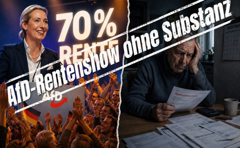 💥 70 % Rente? Die Rechnung der AfD geht nicht auf!
