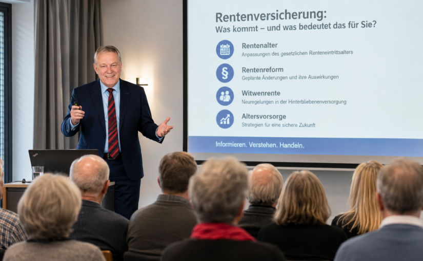 Vortrag Rentenreform und Auswirkungen und strategische Planung der eigenen Rente durch Werner Hoffmann. - Unabhängiger Rentenberater (RDG)