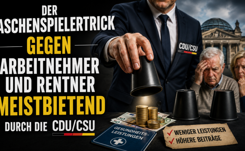 Gesundheitsreform: Eine kleine Geschichte über den Gesundheitstopf – und wer am Ende die Zeche bezahlt – Der neueste Taschenspielertrick.