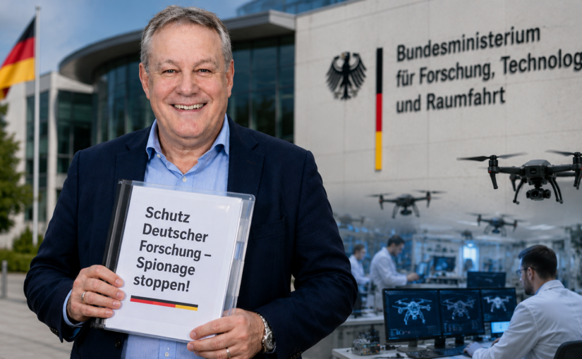 Spionage gegen deutsche Drohnenforschung: Wer schützt unsere Zukunftstechnologien, Frau Ministerin Bär?