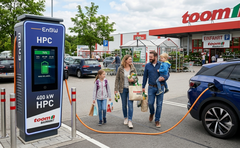 Hornbach macht Schluss mit der Lade-Ausrede: 414 Schnellladepunkte an 97 Standorten!
