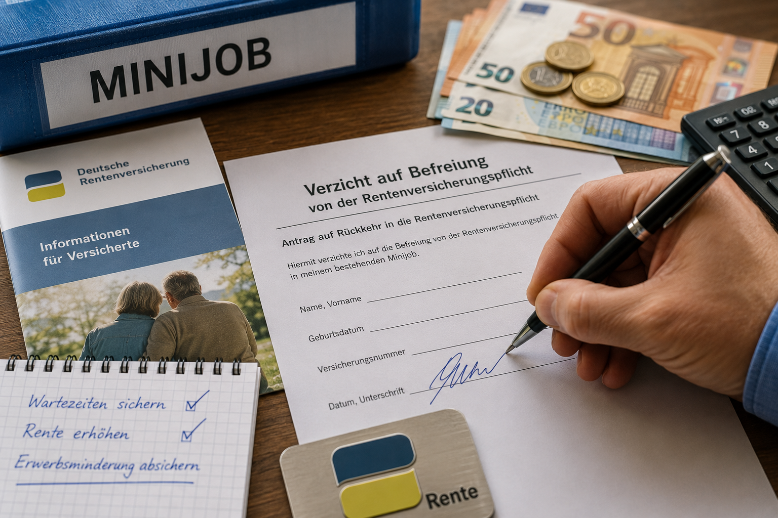 Einmalige Chance im bestehenden Minijob wieder in die Versicherungspflicht zu kommen