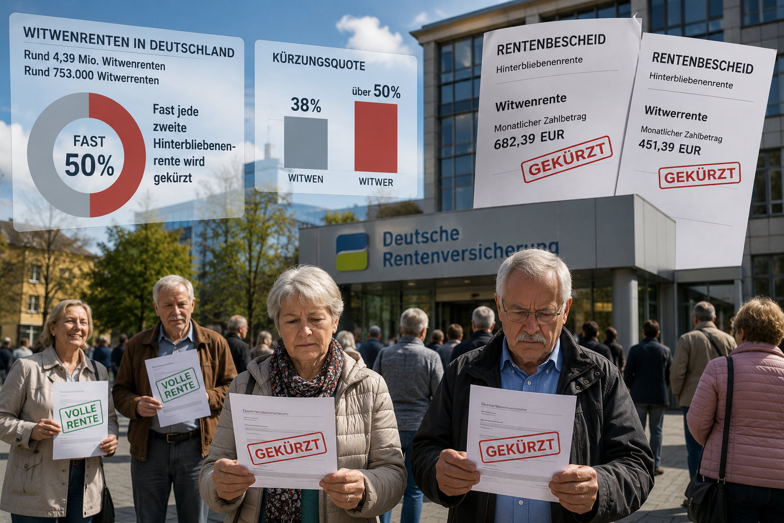 Fast jede zweite Witwenrente wird gekürzt – Viele Betroffene verschenken Geld
