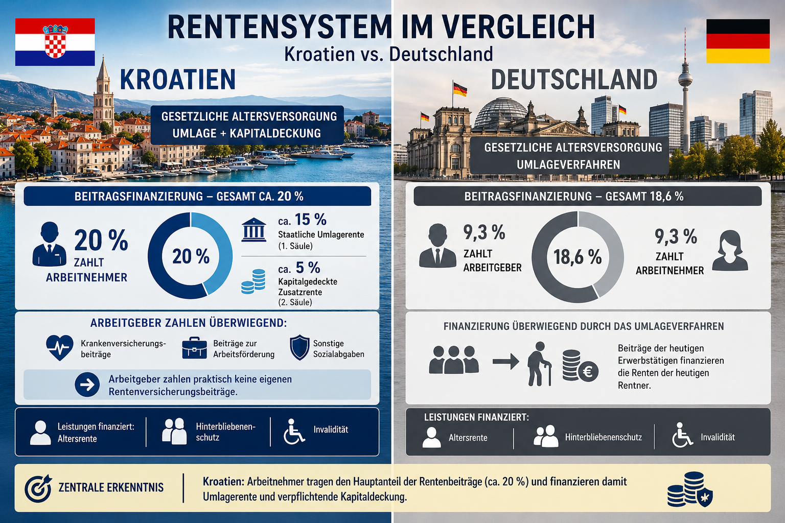 Teil 24a: Gesetzliche Rente in Kroatien – Vergleich mit Deutschland