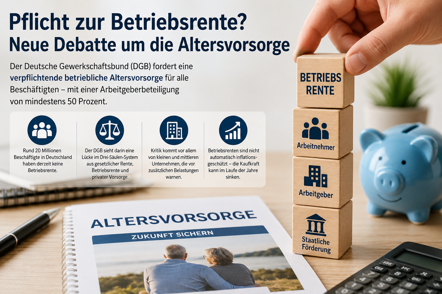 Pflicht zur Betriebsrente? Neue Debatte um die Altersvorsorge