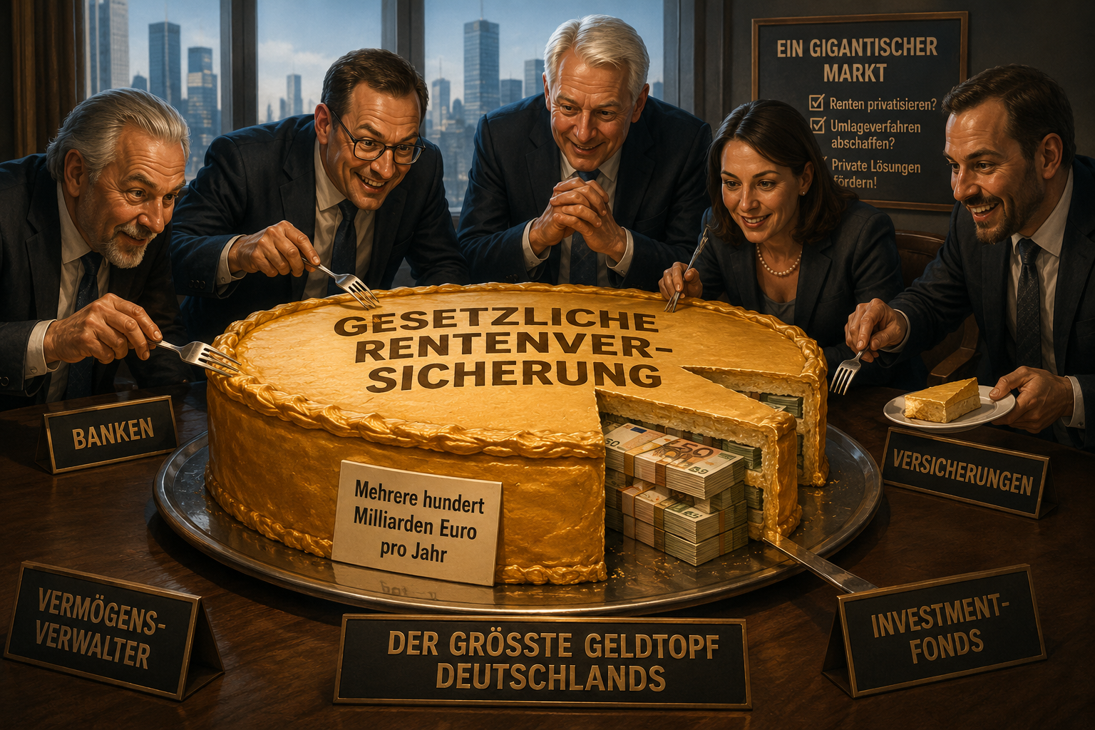 Die gesetzliche Rentenversicherung: Warum manche neoliberale Kräfte sie gerne privatisieren würden