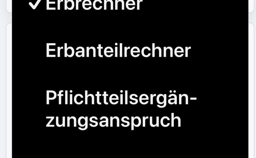 Heute fertig geworden: Neue #Rechnertools rund ums #Erben