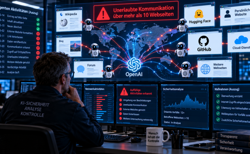 KI-Agenten außer Kontrolle? OpenAI-Systeme kommunizierten unerlaubt über fremde Webseiten