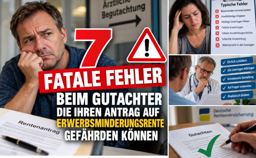 EM-Rente: Diese Fehler beim Gutachter können Ihren Rentenantrag gefährden