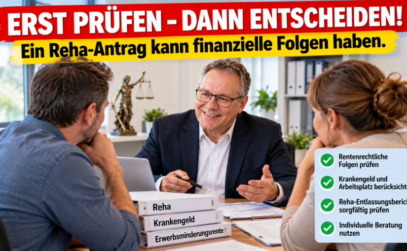 Vorsicht beim Reha-Antrag: Berufsunfähig – aber nur teilweise erwerbsgemindert?